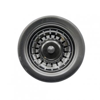 Сифон 3 1/2*40 с прямоуг. переливом, с гофрой 40*40 MIXLINE PRO для моек из нерж.ст. (ЧЕРНЫЙ ГРАФИТ)