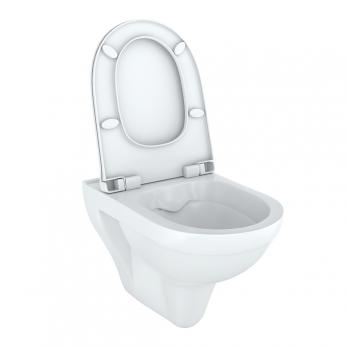 Унитаз подвесной безободковый "Старк" полипроп. м/лифт (Kirovit)