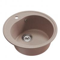 Мойкa ML-GM11 КОМФОРТ круглая, песочная (302), 500мм (глуб. чаши 180)