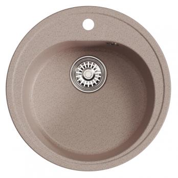 Мойкa ML-GM11 КОМФОРТ круглая, песочная (302), 500мм (глуб. чаши 180)