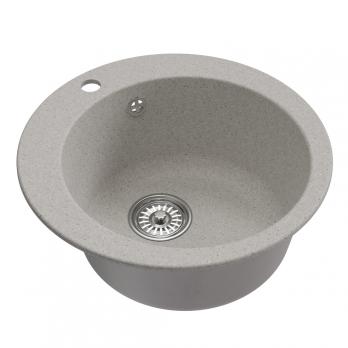 Мойкa ML-GM13 КОМФОРТ круглая, серая (310), 495мм (глуб. чаши 200)