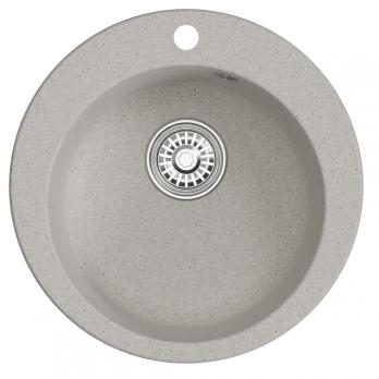 Мойкa ML-GM13 КОМФОРТ круглая, серая (310), 495мм (глуб. чаши 200)