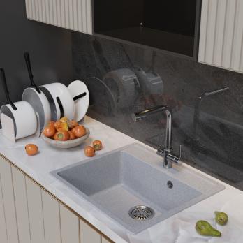 Мойка ML-GM15 КОМФОРТ серая (310), 560*500*180мм