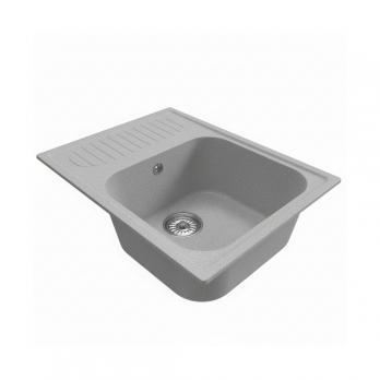 Мойка ML-GM18 КОМФОРТ с крылом, графит (342), 640*490*190мм