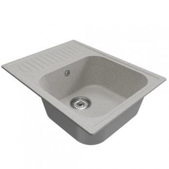 Мойка ML-GM18 КОМФОРТ с крылом, серая (310), 640*490*190мм