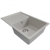 Мойка ML-GM19 КОМФОРТ с крылом, серая (310), 750*500*200мм