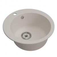 Мойкa ML-GM13 КОМФОРТ круглая, белая (331), 495мм (глуб. чаши 200)