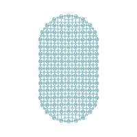 Коврик 65х36 на присосках "Комфорт" дымчато-голубой