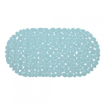 Коврик 69х36 на присосках "Морская галька" дымчато-голубой
