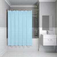 Штора для ванной полиэтилен IDDIS P07PE18i11 Promo  180*200 голубая c кольцами