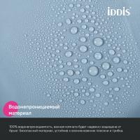 Штора для ванной полиэтилен IDDIS P09PE18i11 Promo  180*200 светло-серая  c кольцами