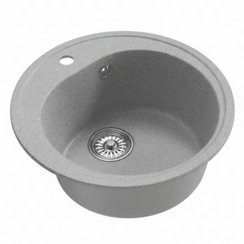 Мойкa ML-GM11 КОМФОРТ круглая, графит (342), 500мм (глуб. чаши 180)
