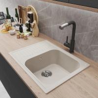 Мойка ML-GM18 КОМФОРТ с крылом, белая (331), 640*490*190мм