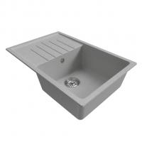 Мойка ML-GM19 КОМФОРТ с крылом, графит (342), 750*500*200мм