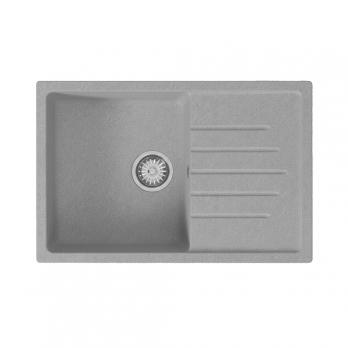 Мойка ML-GM19 КОМФОРТ с крылом, графит (342), 750*500*200мм