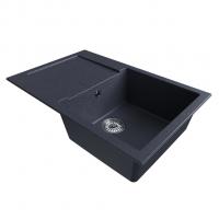 Мойка ML-GM31 КОМФОРТ с крылом, антрацит (343), 770*500*190мм