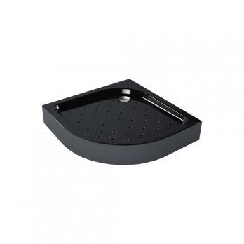 Поддон полукруг 0,8*0,8*0,06 "Classic N"акрил d 90 (каркас+экран) выс.16 см BLACK