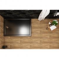 Поддон прямоугольный  1,2*0,8*0,02 "Universal PRO N"акрил d 90 (каркас+экран) выс.13 см BLACK