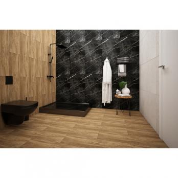 Поддон прямоугольный  1,2*0,8*0,02 "Universal PRO N"акрил d 90 (каркас+экран) выс.13 см BLACK