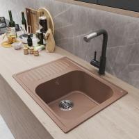 Мойка ML-GM18 КОМФОРТ с крылом, терракотовая (307), 640*490*190мм