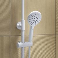 Душевая система 35к IDDIS RAYWT3Fi06 "Ray" лейка "Тропический душ", БЕЛЫЙ матовый