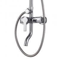 Душевая система 35к Milardo STRSB1FM06 "Stripe" лейка "Тропический душ", ХРОМ