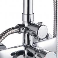 Душевая система 35к Milardo STRSB1FM06 "Stripe" лейка "Тропический душ", ХРОМ