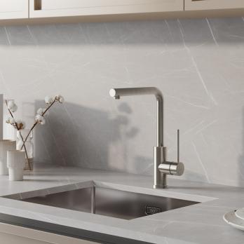 Смеситель для кухни 35к IDDIS RULSTL0i05 "Rule" высокий пов. излив, п/гайку СТАЛЬ