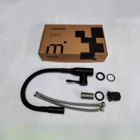 Смеситель для кухни 35к Milardo M01BL2FM05 "Meal" выс.гибкий излив, душ насадка 2реж, п/гайку ЧЕРНЫЙ