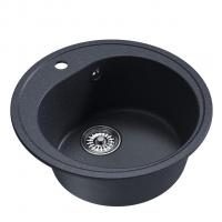 Мойкa ML-GM11 КОМФОРТ круглая, антрацит (343), 500мм (глуб. чаши 180)