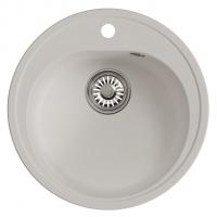 Мойкa ML-GM11 КОМФОРТ круглая, ультра-белая  (341), 500мм (глуб. чаши 180)