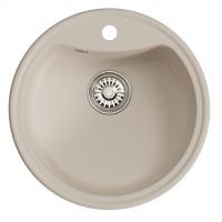 Мойкa ML-GM09 КОМФОРТ круглая, белая (331), 510 мм (глуб. чаши 190)