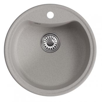 Мойкa ML-GM09 КОМФОРТ круглая, серая (310), 510 мм (глуб. чаши 190)