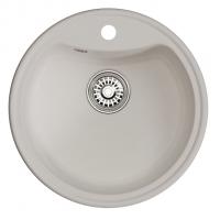 Мойкa ML-GM09 КОМФОРТ круглая, ультра-белая  (341), 510 мм (глуб. чаши 190)