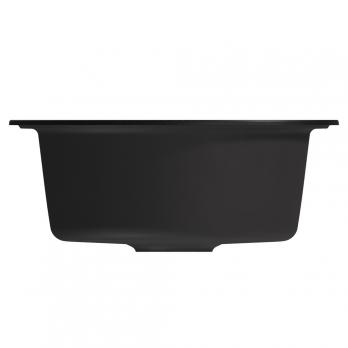 Мойкa ML-GM11 КОМФОРТ круглая, ультра-черная (344), 500мм (глуб. чаши 180)