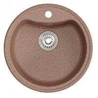 Мойкa ML-GM09 КОМФОРТ круглая, терракотовая (307), 510 мм (глуб. чаши 190)