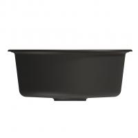 Мойкa ML-GM09 КОМФОРТ круглая, ультра-черная  (344), 510 мм (глуб. чаши 190)