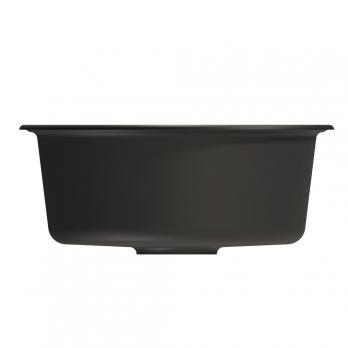 Мойкa ML-GM09 КОМФОРТ круглая, ультра-черная  (344), 510 мм (глуб. чаши 190)