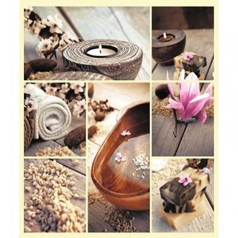 Штора для ванной  Фотопринт 180*200  Спа SWC-90-29 с кольцами