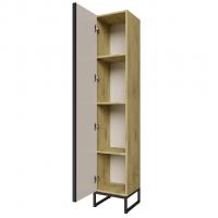 Пенал "Окленд" Дуб Мелфорд левый (350*1858*319) ЛОФТ (ПВХ)