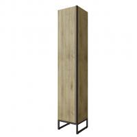 Пенал "Окленд" Дуб Мелфорд левый (350*1858*319) ЛОФТ (ПВХ)