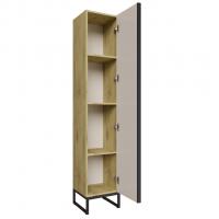 Пенал "Окленд" Дуб Мелфорд правый (350*1858*319) ЛОФТ (ПВХ)