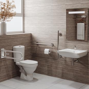 Унитаз-компакт "Дон" белый  (кос,нижн,сид.полип.,арм)  (Rosa)