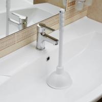 Вантуз конический с пластм. ручкой h319мм (Д136мм) белый