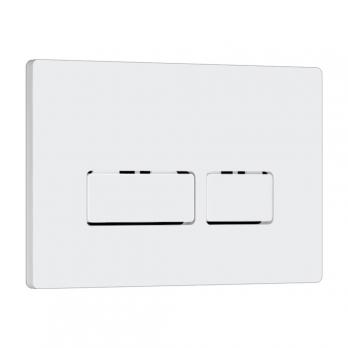 Кнопка смыва WAVE V1 универсальная БЕЛАЯ АБС прямоугольная