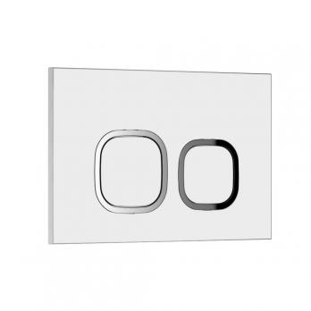 Кнопка смыва WAVE А1 универсальная БЕЛАЯ АБС квадратная