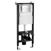 Система инсталляции WAVE, двухрежимная квадратная кнопка A3 хром, ПНЕВМАТИКА, 500 мм