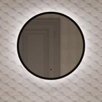 Зеркало MIXLINE "Монако" D600 бесконтактный сенсор, светодиодная подсветка, черная окантовка