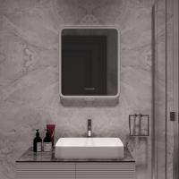 Зеркало MIXLINE "Стив-3" 600*700 (ШВ) сенсорный выключатель, часы + подогрев