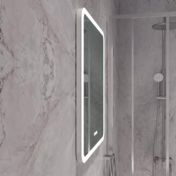 Зеркало MIXLINE "Стив-3" 600*700 (ШВ) сенсорный выключатель, часы + подогрев